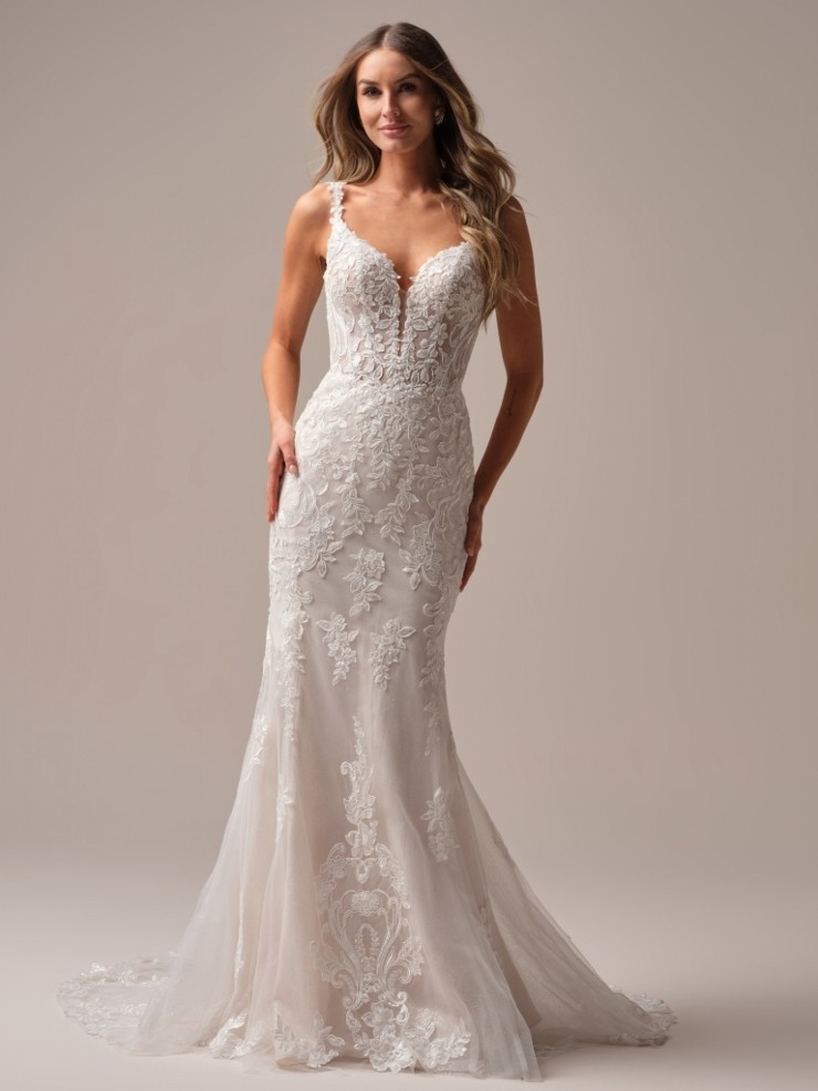 Rebecca Ingram Candice 25RS918A01 #0 default Ivory over Soft Blush (gown with Ivory illusion) picture