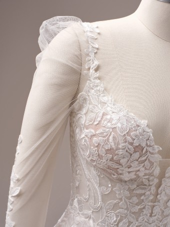Rebecca Ingram Candice 25RS918A01 $9 Ivory over Soft Blush (gown with Ivory illusion) thumbnail