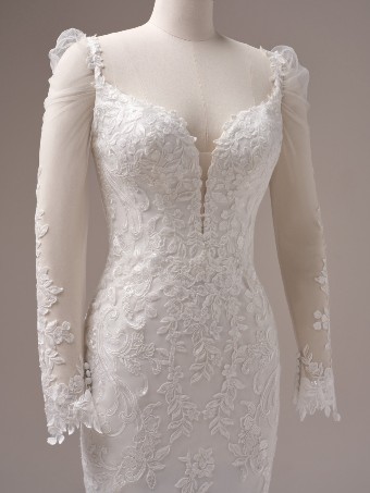 Rebecca Ingram Candice 25RS918A01 $8 Ivory over Soft Blush (gown with Ivory illusion) thumbnail