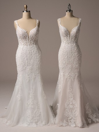 Rebecca Ingram Candice 25RS918A01 $11 default Ivory over Soft Blush (gown with Ivory illusion) thumbnail