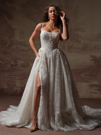 Sottero and Midgley Ivandra F6SK139A01 $1 All Ivory (gown with Ivory Illusion) thumbnail