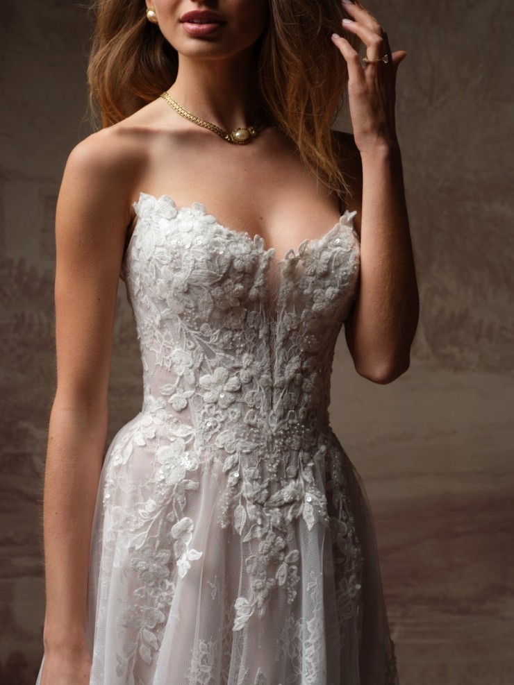 Maggie Sottero Hadley F6MB135A01 #1 All Ivory (gown with Ivory Illusion) picture
