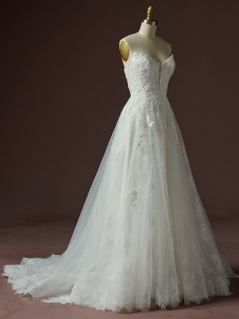 Maggie Sottero Hadley F6MB135A01 $10 All Ivory (gown with Ivory Illusion) thumbnail