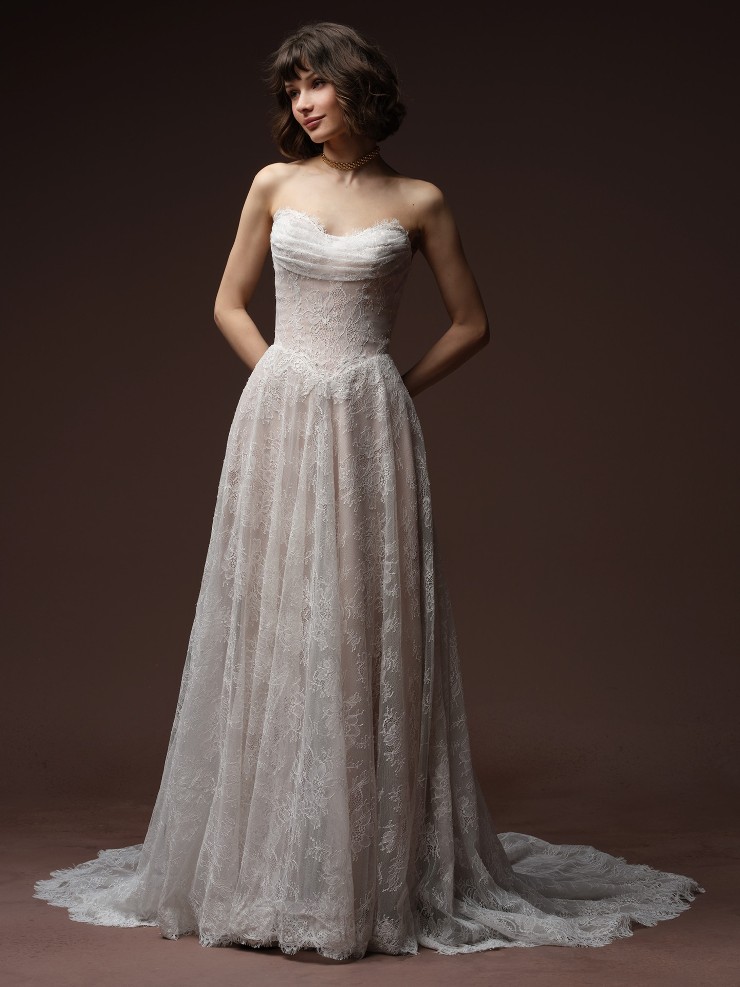 Maggie Sottero Maelle F6MB210A01 #1 All Ivory (gown with Ivory Illusion) picture