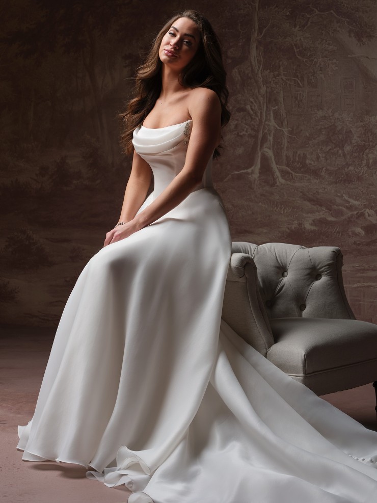 Maggie Sottero Abilene F6MK191A01 #1 Ivory/Silver Accent picture