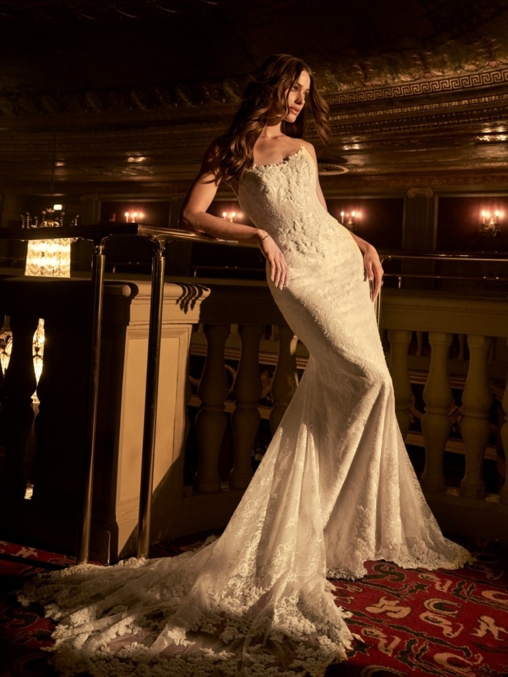 Maggie Sottero Collette - F6MB076A01- Maggie Sottero Collette - F6MB076A01- Maggie Sottero #1 All Ivory (gown with Ivory Illusion) picture