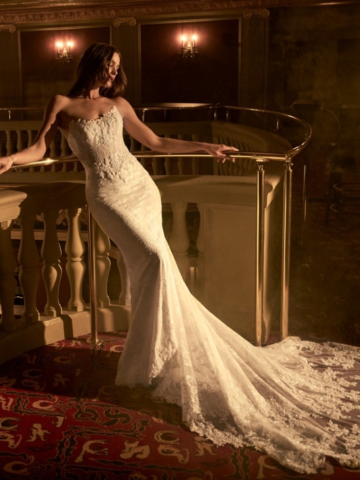 Maggie Sottero Collette - F6MB076A01- Maggie Sottero Collette - F6MB076A01- Maggie Sottero #0 default All Ivory (gown with Ivory Illusion) picture