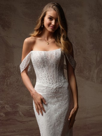 Rebecca Ingram Samira Detachable Cap Sleeves - Rebecca Ingram Samira Detachable Cap Sleeves - Rebecca Ingram $0 default Ivory thumbnail