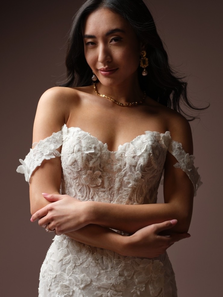 Maggie Sottero Estelle Detachable Cap Sleeves - Maggie Sottero Estelle Detachable Cap Sleeves - Maggie Sottero #0 default Ivory picture