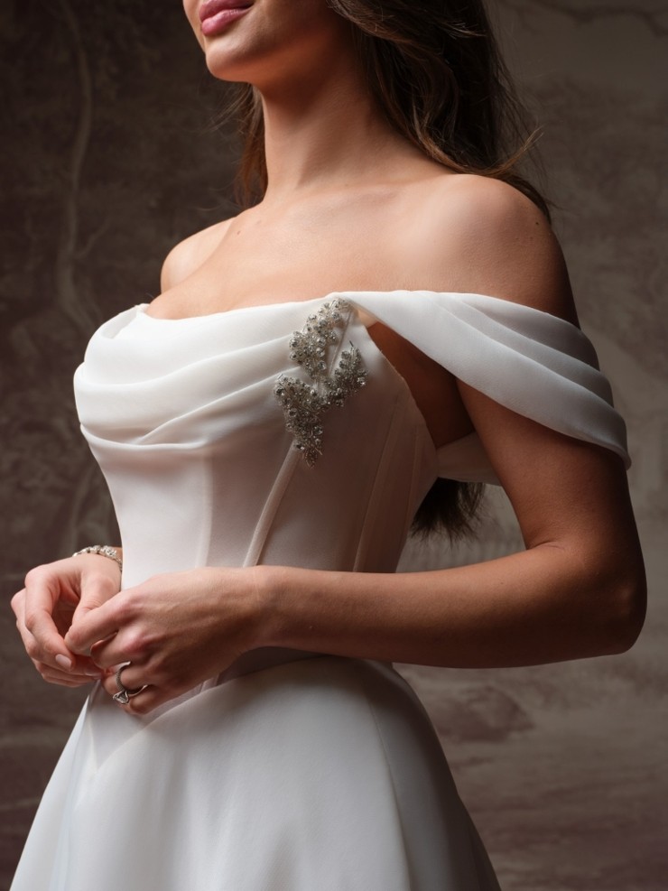 Maggie Sottero Abilene Detachable Cap Sleeves - YYCS0+F6MK191000 - Maggie Sottero Abilene Detachable Cap Sleeves - YYCS0+F6MK191000 - Maggie Sottero #0 default Ivory picture