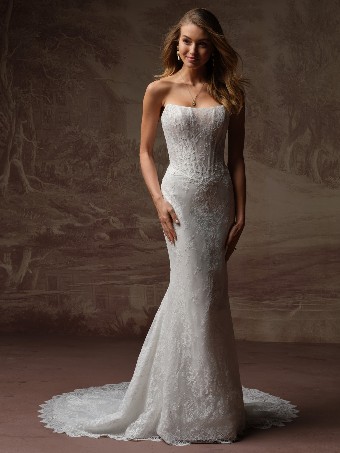 Rebecca Ingram Samira F6RS203A02 $2 All Ivory (gown with Ivory Illusion) thumbnail