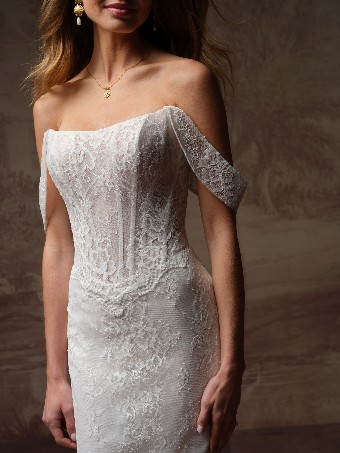 Rebecca Ingram Samira F6RS203A02 $1 All Ivory (gown with Ivory Illusion) thumbnail