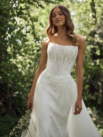 Rebecca Ingram Samira F6RS203A02 $8 All Ivory (gown with Ivory Illusion) thumbnail
