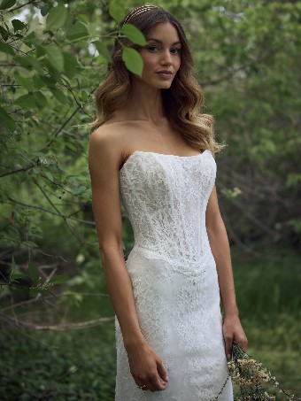 Rebecca Ingram Samira F6RS203A02 $10 All Ivory (gown with Ivory Illusion) thumbnail