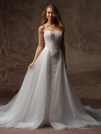 Rebecca Ingram Samira F6RS203A02 $3 All Ivory (gown with Ivory Illusion) thumbnail