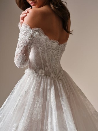 Maggie Sottero Vespera F6SB073A01 $3 Ivory over Blush (gown with Ivory Illusion) thumbnail