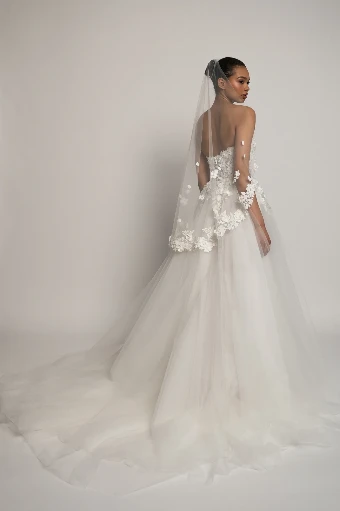Jenny Yoo Romy Fingertip Veil V22653 $2 Ivory thumbnail