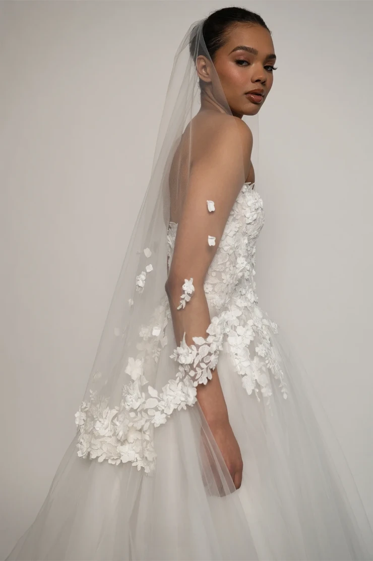 Jenny Yoo Romy Fingertip Veil V22653 #0 default Ivory picture
