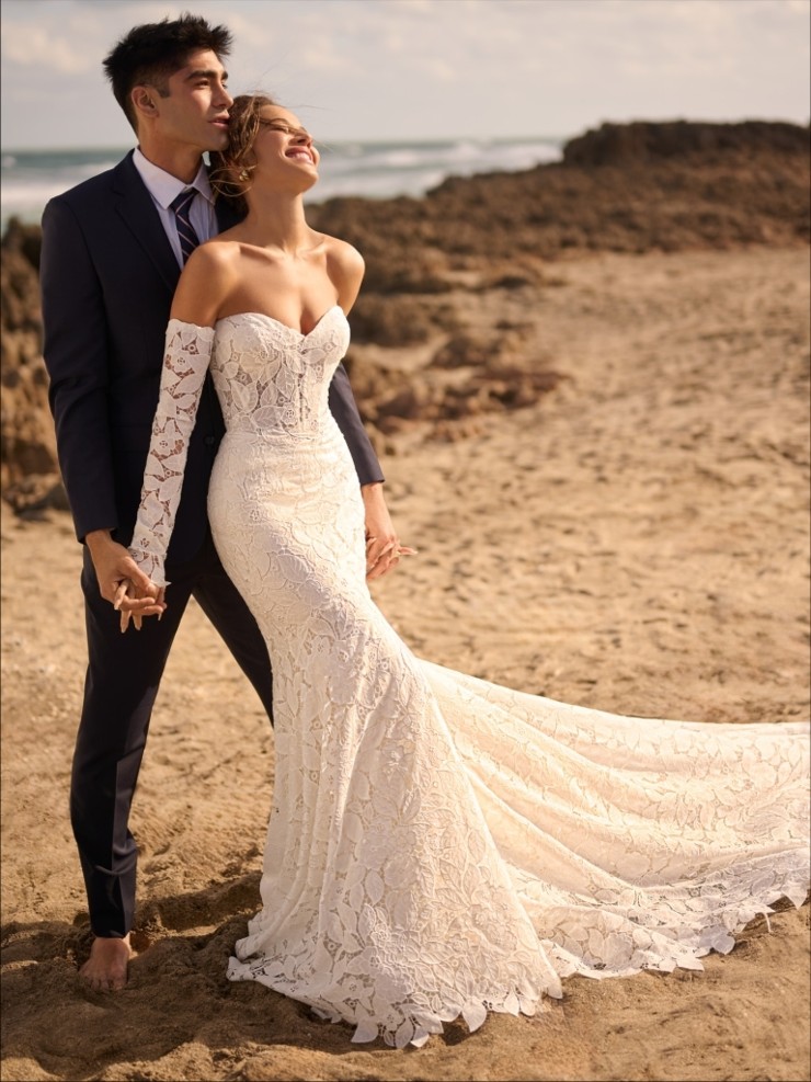 Maggie Sottero Dakota 25MB849A01 #0 default All Ivory (gown with Ivory Illusion) picture