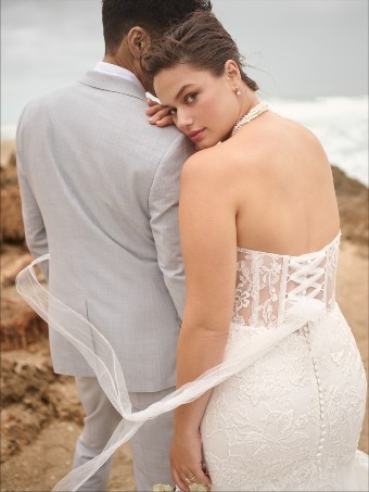 Maggie Sottero Meredith 25MB870A02 $2 All Ivory (gown with Ivory Illusion) thumbnail