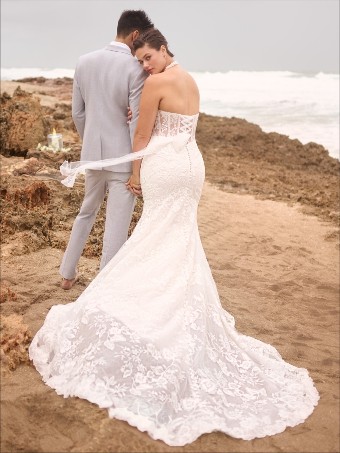 Maggie Sottero Meredith 25MB870A02 $3 All Ivory (gown with Ivory Illusion) thumbnail