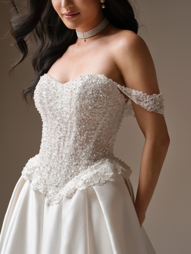 Maggie Sottero London 26MS402A01 #1 Ivory (gown with Natural Illusion) picture