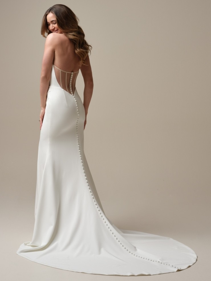 Rebecca Ingram Kailani 25RB343A01 #1 Ivory (gown with Natural Illusion) picture