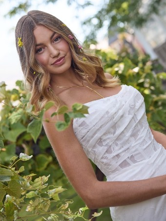Rebecca Ingram Kendall 26RB437A01 $3 All Ivory (gown with Ivory Illusion) thumbnail