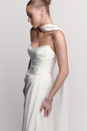 Watters Fleurette with Scarf 61315B $3 Ivory thumbnail