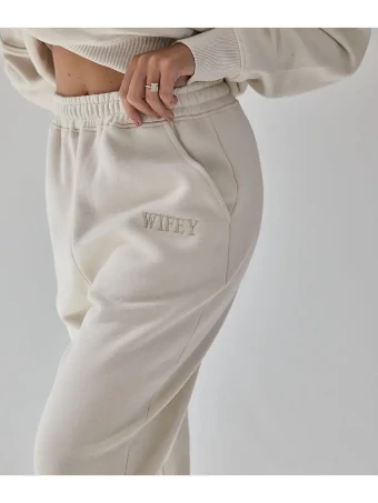 Six Stories Wifey Statement Sweatpants - Six Stories $0 default Champagne thumbnail