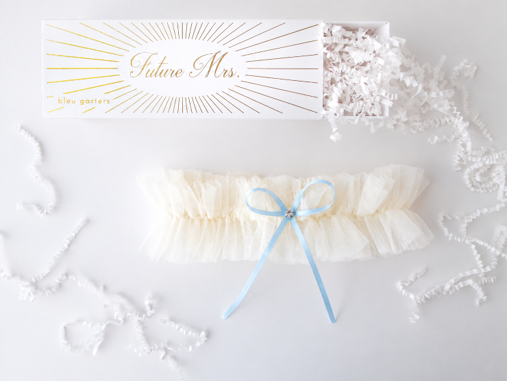 Bleu Garters Ivory Tulle Garter - Bleu Garters #0 default Ivory picture