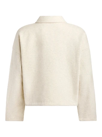 BRIDEMERCH Trophy Wife Long Sleeve Fleece Boxy Rugby - BRIDEMERCH $4 default Cream thumbnail