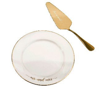 Santa Barbara Design Studio Cake Plate & Server - Mr & Mrs - Santa Barbara Designs Studios $1 default thumbnail