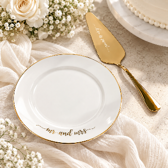 Santa Barbara Design Studio Cake Plate & Server - Mr & Mrs - Santa Barbara Designs Studios $0 default thumbnail