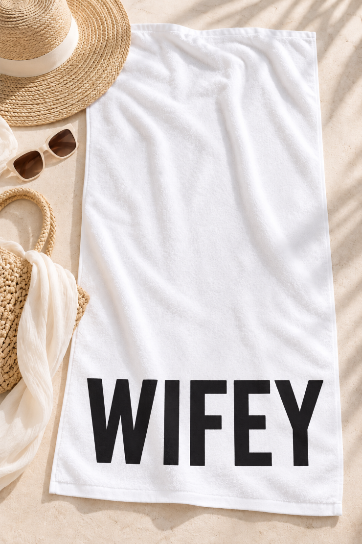 Santa Barbara Design Studio Quick Dry Oversized Wifey Beach Towel - Santa Barbara Design Studios #0 default picture