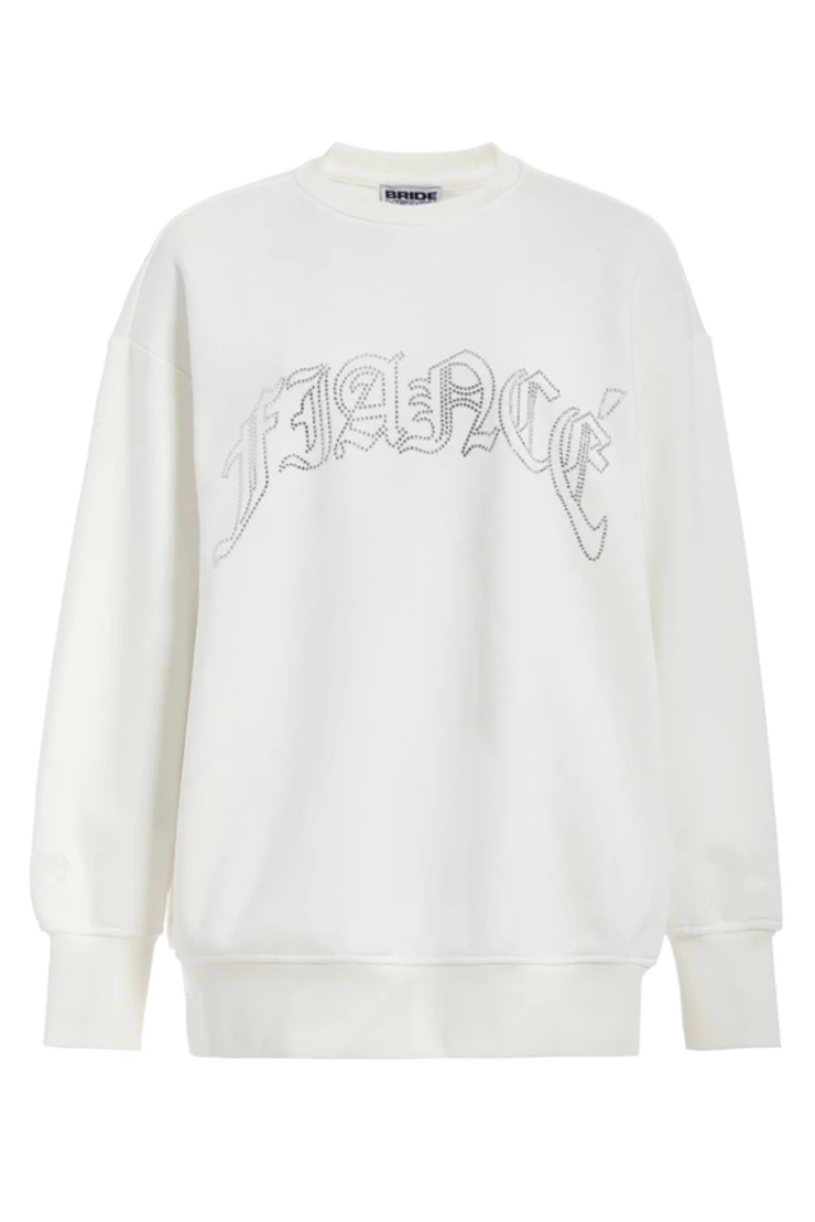 BRIDEMERCH Fiancé Rhinestone Crew - BRIDEMERCH #1 picture
