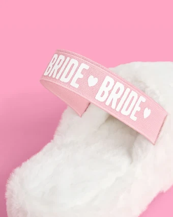xo, Fetti Bride Platform Slippers - White Faux Fur - xo, Fetti $6 default thumbnail