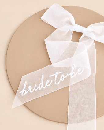 xo, Fetti Bride To Be Embroidered Hair Bow - xo, Fetti $1 thumbnail