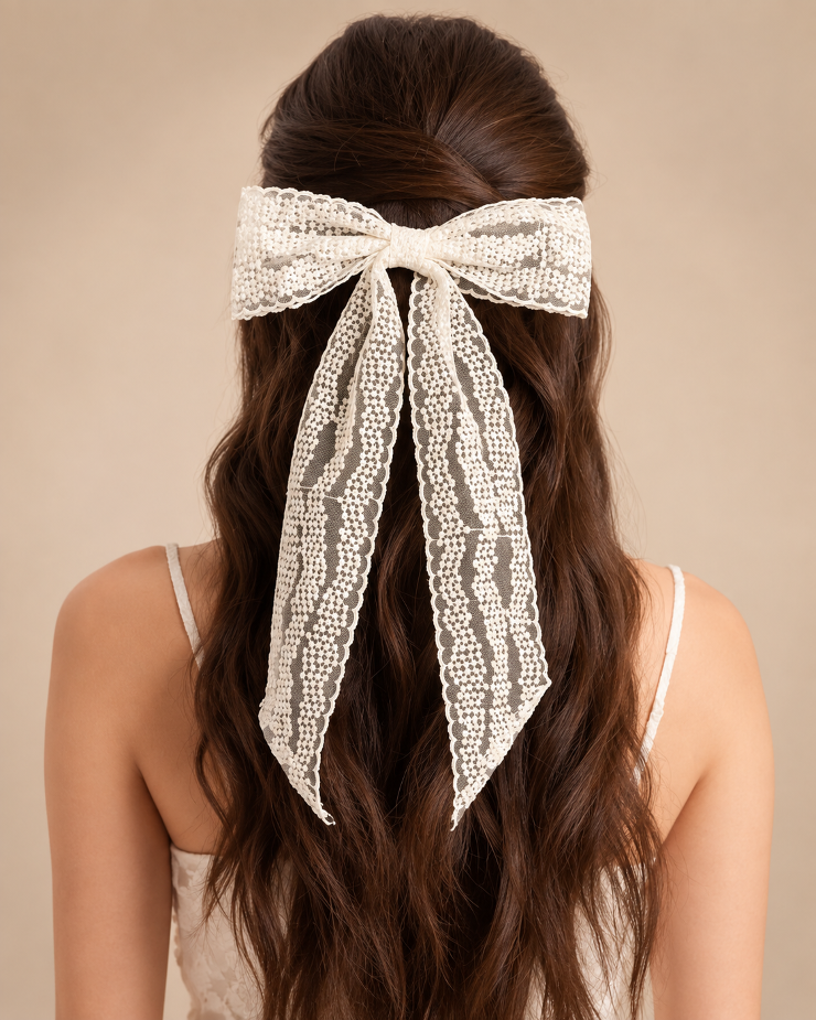 xo, Fetti #Laced in Love Hair Bow - xo, Fetti Image
