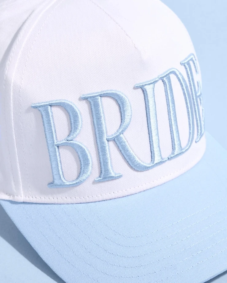 xo, Fetti Blue Bride Trucker Hat - Something Blue - xo, Fetti #5 default picture
