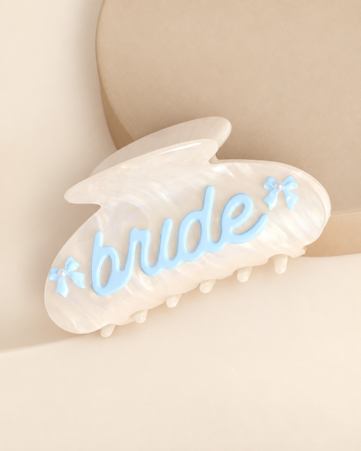 xo, Fetti Bride Acrylic Claw Clip - White Marble - xo, Fetti #0 default picture
