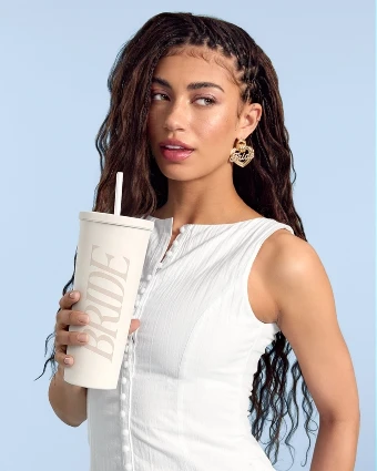 xo, Fetti Bride Monochromatic Tumbler - xo, Fetti $5 thumbnail