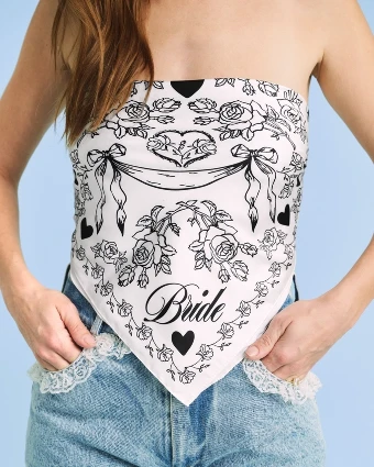 xo, Fetti Bride Swan Headscarf Bandana - xo, Fetti $6 thumbnail