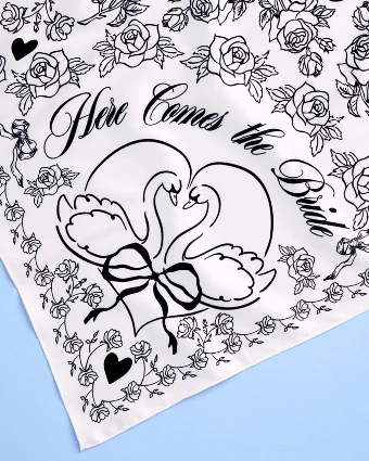 xo, Fetti Bride Swan Headscarf Bandana - xo, Fetti $3 thumbnail