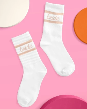 xo, Fetti Bride Tube Socks - Ivory - xo, Fetti $4 thumbnail
