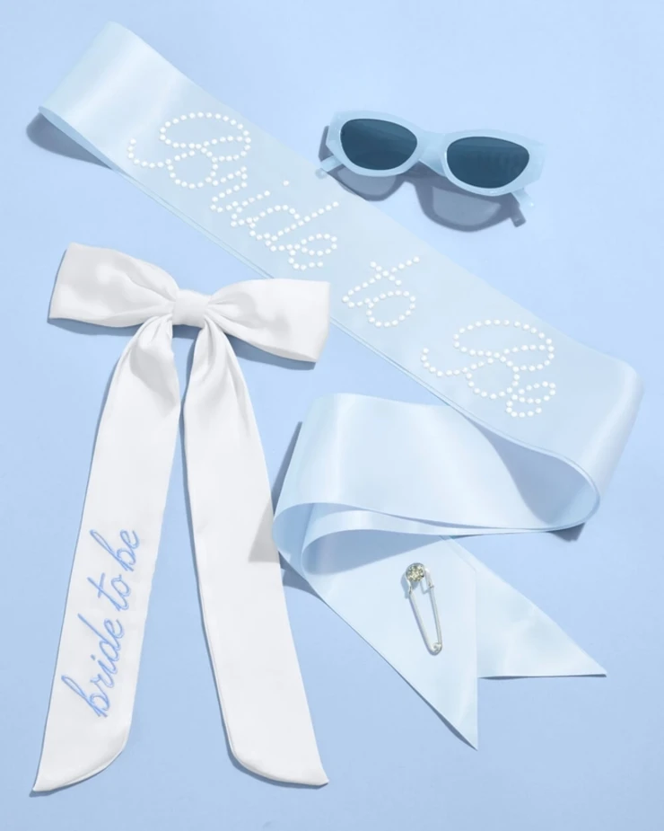 xo, Fetti Something Blue Bride Pack - Hair Bow, Sunglasses + Sash - xo, Fetti #7 default picture