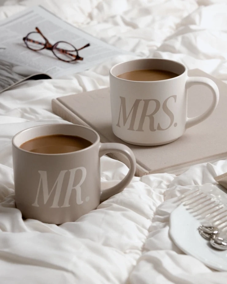 xo, Fetti Mr and Mrs Mug Set  - xo, Fetti #1 picture