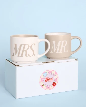 xo, Fetti Mr and Mrs Mug Set  - xo, Fetti $5 thumbnail