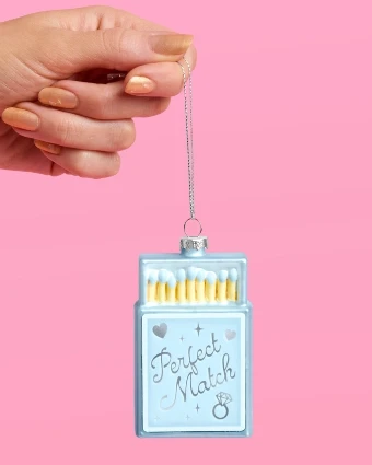 xo, Fetti Perfect Match Ornament - Blue Matchbox Christmas Ornament, - xo, Fetti $3 thumbnail