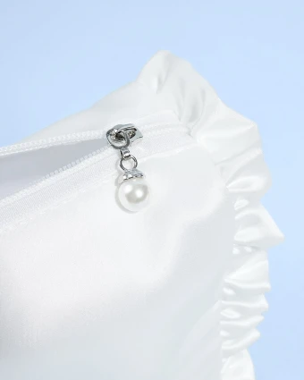 xo, Fetti Embroidered Bride Satin Cosmetic Bag - xo, Fetti $3 thumbnail